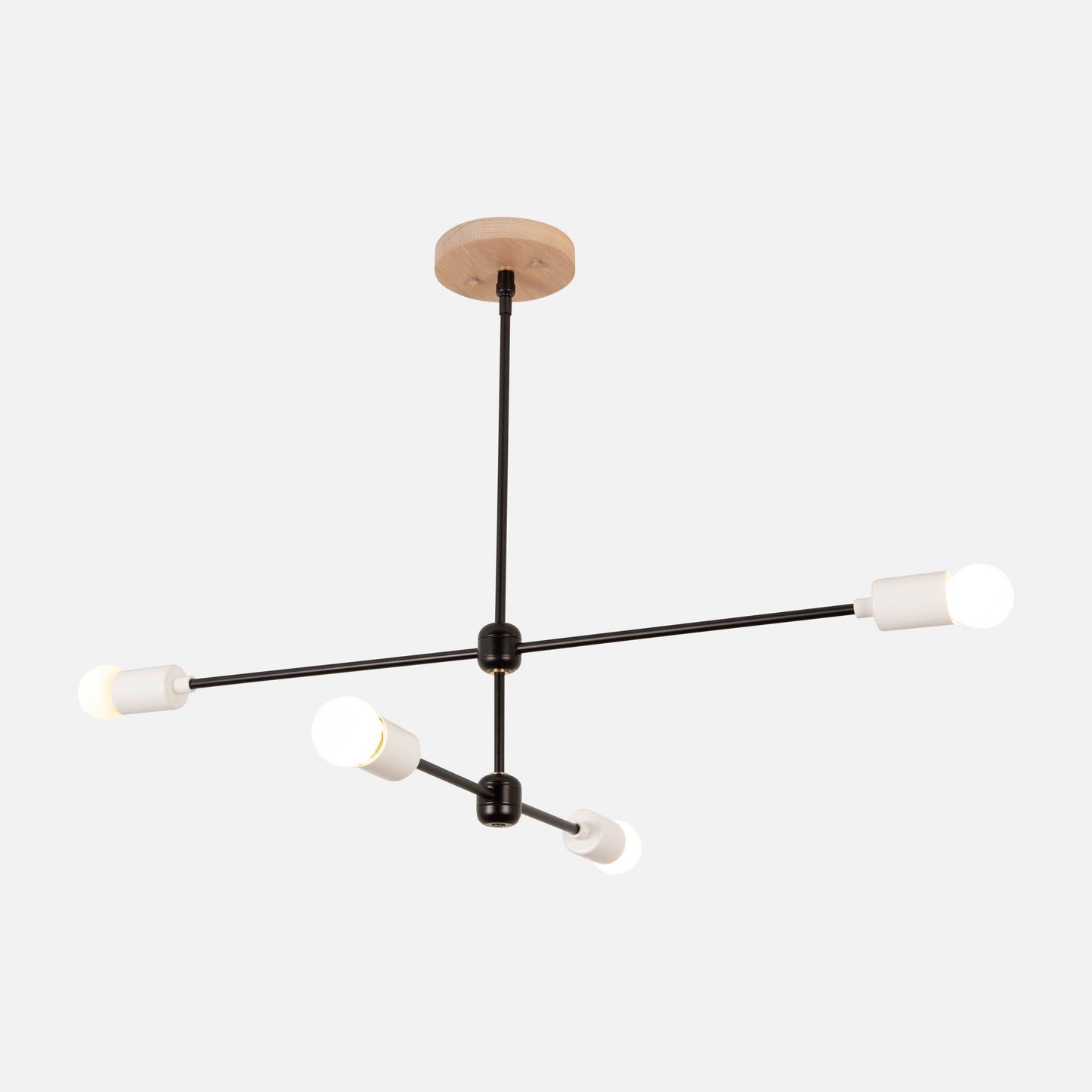 Colony Chandelier with Exposed Bulbs